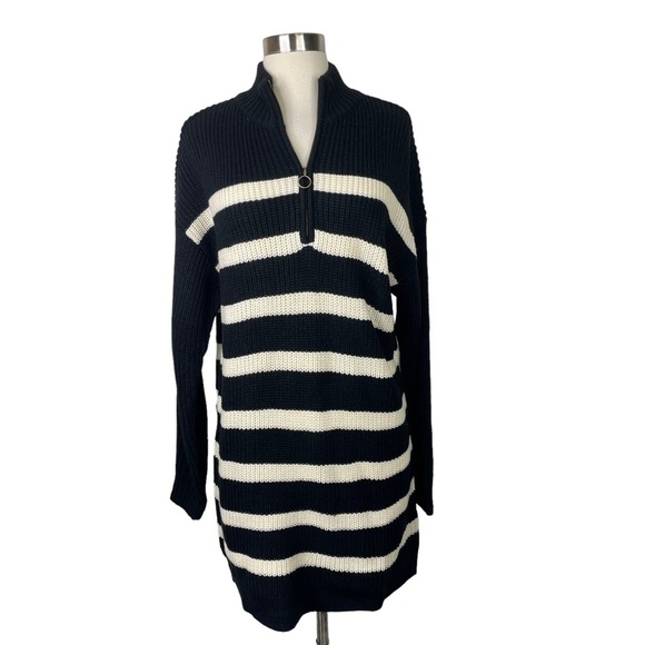 Sanctuary Zip Front Sweater Dress, Medium - Picture 7 of 10